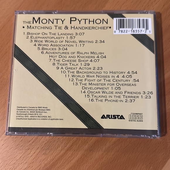 *HOST PICK!*  Monty Python - Comedy CD - Matching Tie & Handerchief - Picture 2 of 4